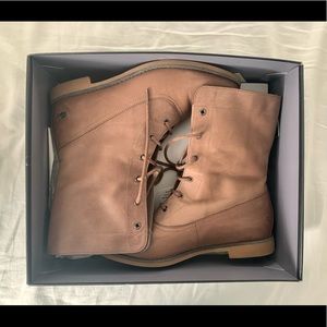 Brown Lacoste Serenac Leather Women Boots